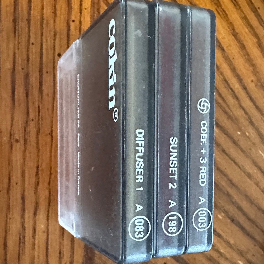 Three Filter Set - Diffuser, Sunset (gradient) and Red Filter for B&W